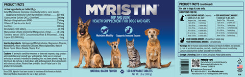 Myristin® Hip & Joint Health Supplement for Dogs and Cats