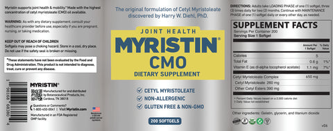 Myristin® Softgels—Joint Support Supplement